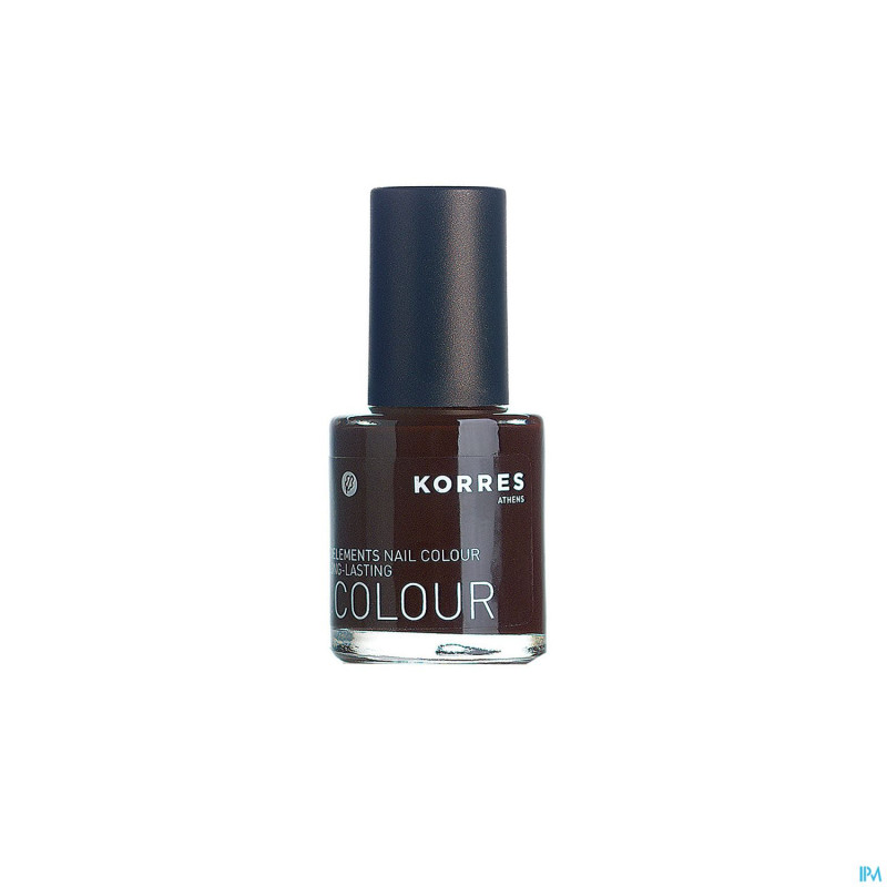 Korres km nail colour 69 dark brown    10ml