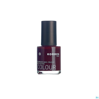 Korres km nail colour 59 dark red    10ml