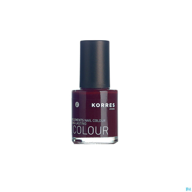 Korres km nail colour 59 dark red    10ml