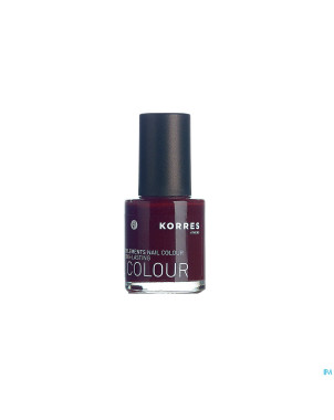 Korres km nail colour 59 dark red    10ml