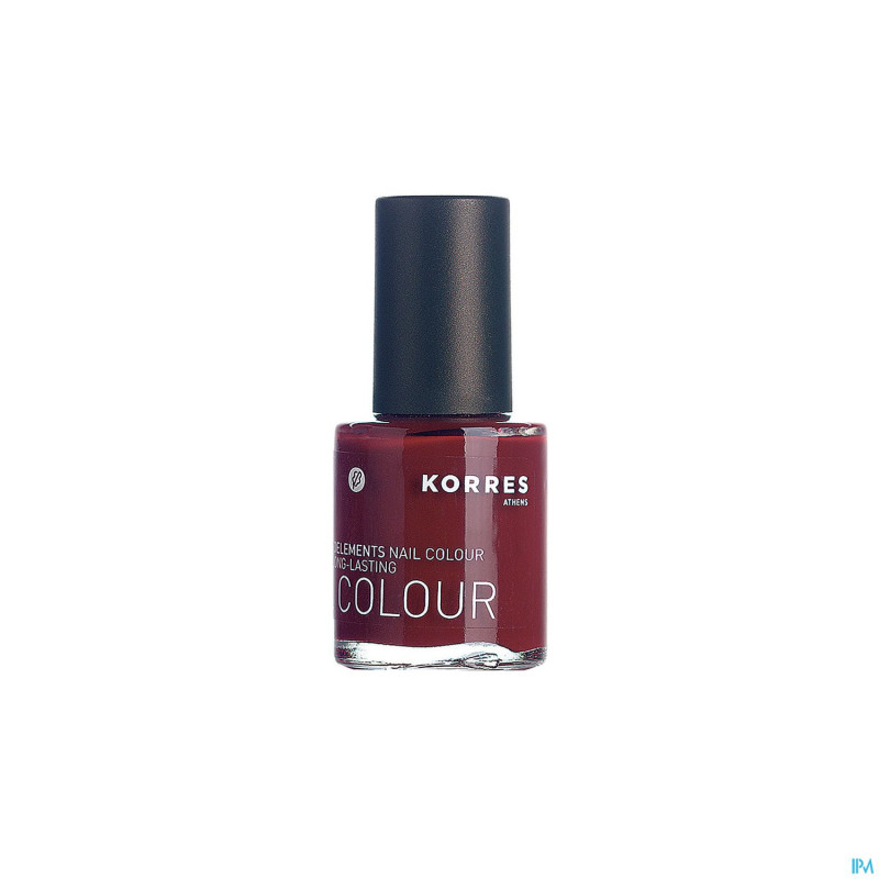 Korres km nail colour 57 deep red    10ml
