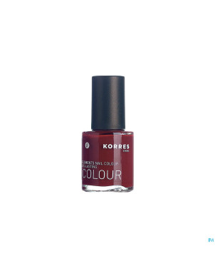 Korres km nail colour 57 deep red    10ml