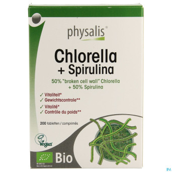 Physalis chlorella + spirulina bio comp 200