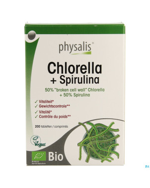Physalis chlorella + spirulina bio comp 200