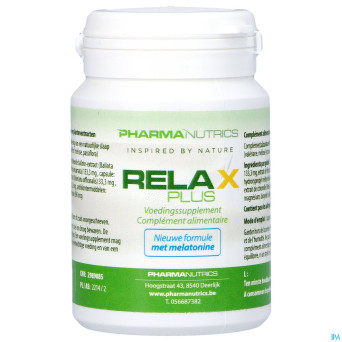 Relax plus vegecaps 60    pharmanutrics