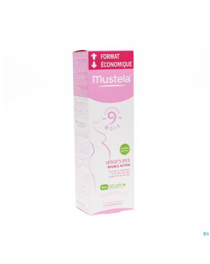 Mustela 9m vergetures double action  250ml
