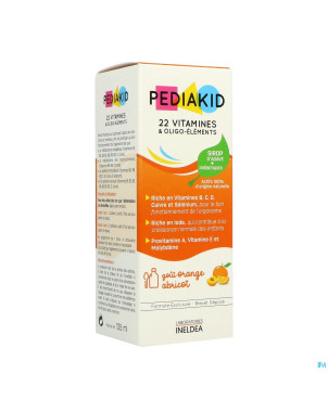Pediakid 22 vitamines & oligo elements fl 125ml