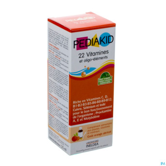 Pediakid 22 vitamines & oligo elements fl 125ml