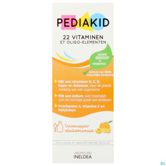Pediakid 22 vitamines & oligo elements fl 125ml