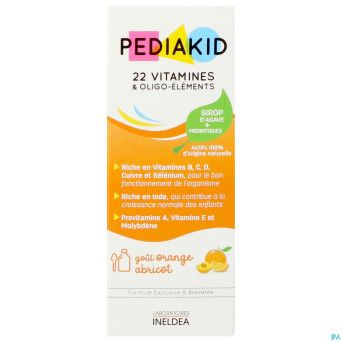 Pediakid 22 vitamines & oligo elements fl 125ml