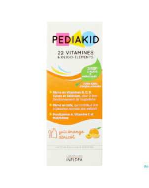 Pediakid 22 vitamines & oligo elements fl 125ml