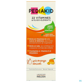 Pediakid 22 vitamines & oligo elements fl 125ml