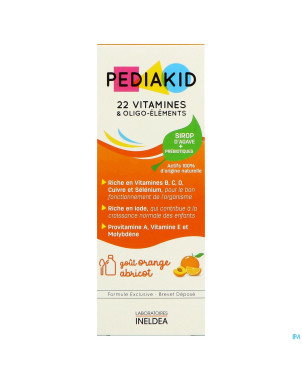 Pediakid 22 vitamines & oligo elements fl 125ml