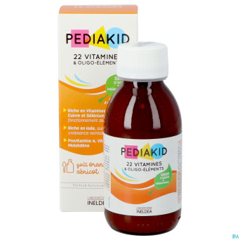 Pediakid 22 vitamines & oligo elements fl 125ml