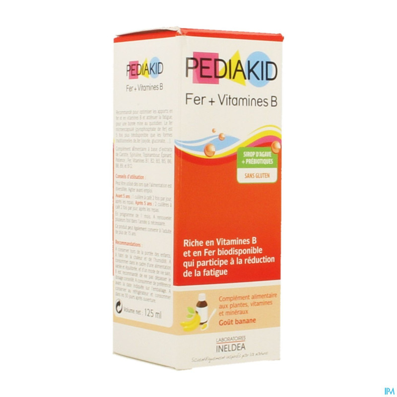 Pediakid fer+vit b sol buv fl 125ml