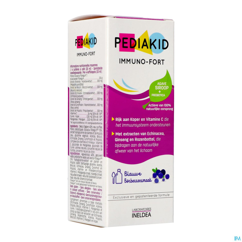 Pediakid immuno fortifiant sol buv fl 125ml
