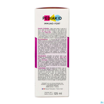Pediakid immuno fortifiant sol buv fl 125ml