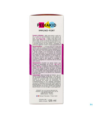 Pediakid immuno fortifiant sol buv fl 125ml