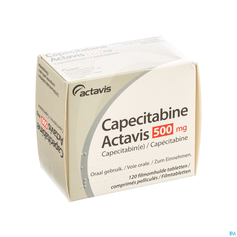Capecitabine 500 mg actavis comp pell 120