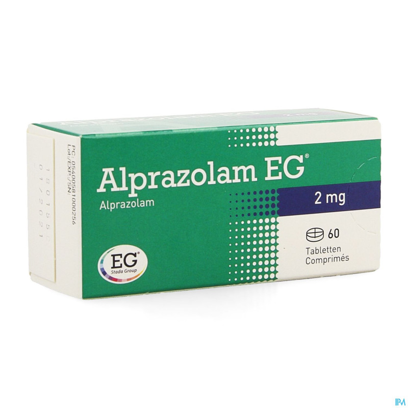 Alprazolam eg comp 60x2,00mg