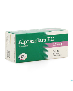 Alprazolam eg comp 60x0,25mg