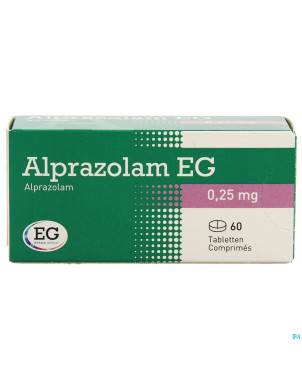 Alprazolam eg comp 60x0,25mg