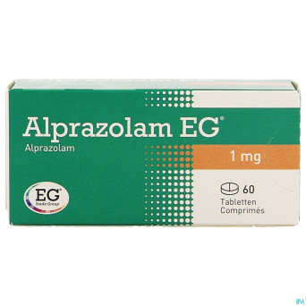 Alprazolam eg comp 60x1,00mg
