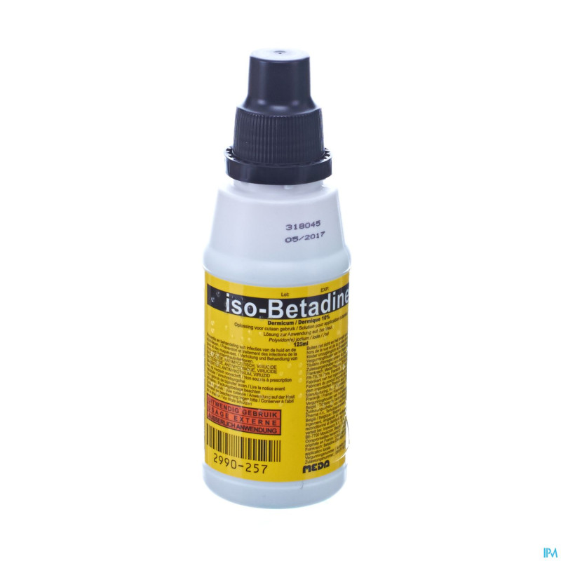 Iso betadine impexeco derm 10% 125ml pip