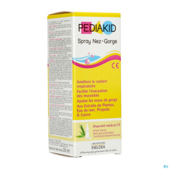 Pediakid spray nez-gorge fl 20ml