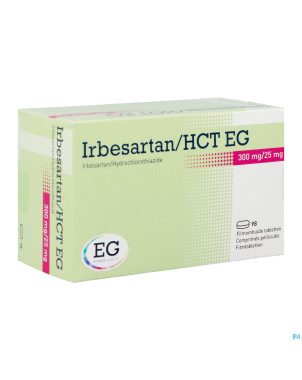Irbesartan hct eg 300 mg/25 mg comp pell 98