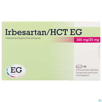 Irbesartan hct eg 300 mg/25 mg comp pell 98
