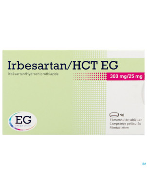 Irbesartan hct eg 300 mg/25 mg comp pell 98