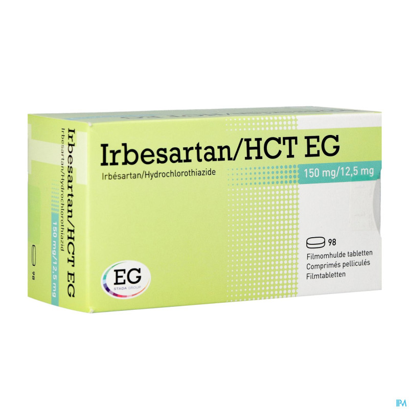 Irbesartan hct eg 150 mg/12,5 mg comp pell 98