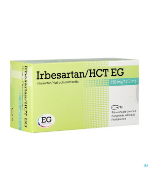 Irbesartan hct eg 150 mg/12,5 mg comp pell 98