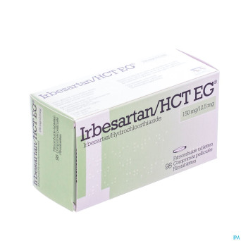 Irbesartan hct eg 150 mg/12,5 mg comp pell 98