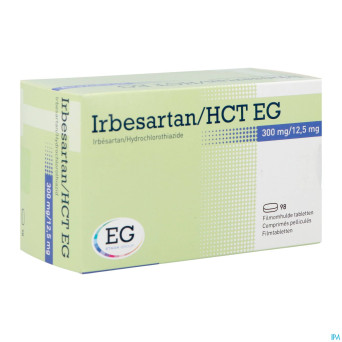 Irbesartan hct eg 300 mg/12,5 mg comp pell 98