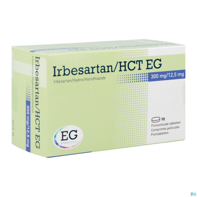 Irbesartan hct eg 300 mg/12,5 mg comp pell 98