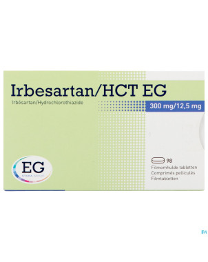 Irbesartan hct eg 300 mg/12,5 mg comp pell 98