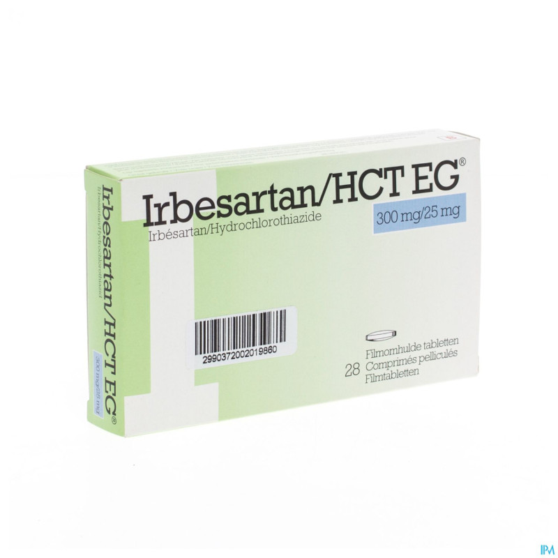 Irbesartan hct eg 300 mg/25 mg comp pell 28