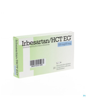 Irbesartan hct eg 300 mg/25 mg comp pell 28