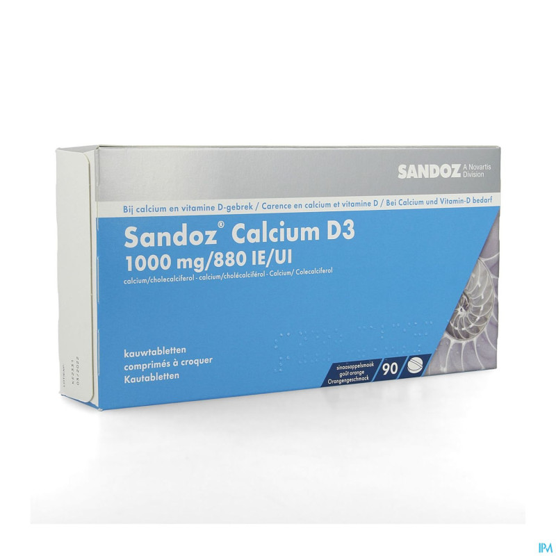 Sandoz calcium d3 comp a macher 90x1000 mg/880ie