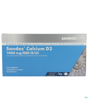 Sandoz calcium d3 comp a macher 90x1000 mg/880ie