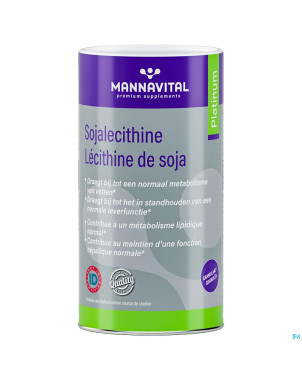 Mannavital soja lecithine platinum gran 500 gr