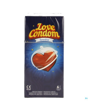 Love condom sensitive preservatif lubrifies 6
