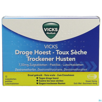 Vicks vapotabs antitussif comp sucer 12