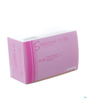 Saphirena 0,075 mg sandoz comp enrobe 13 x  28