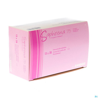 Saphirena 0,075 mg sandoz comp enrobe 13 x  28