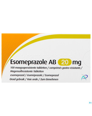 Esomeprazole 20mg ab    comp gastro resist 100