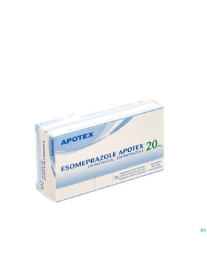 Esomeprazole 20mg apotex comp gastro resist  28