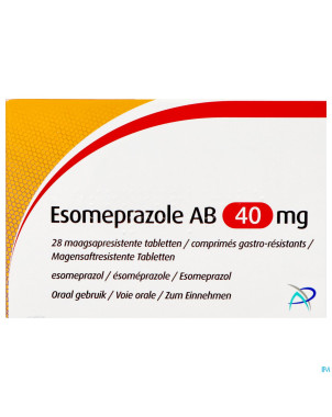 Esomeprazole ab 40mg    comp gastro resist  28